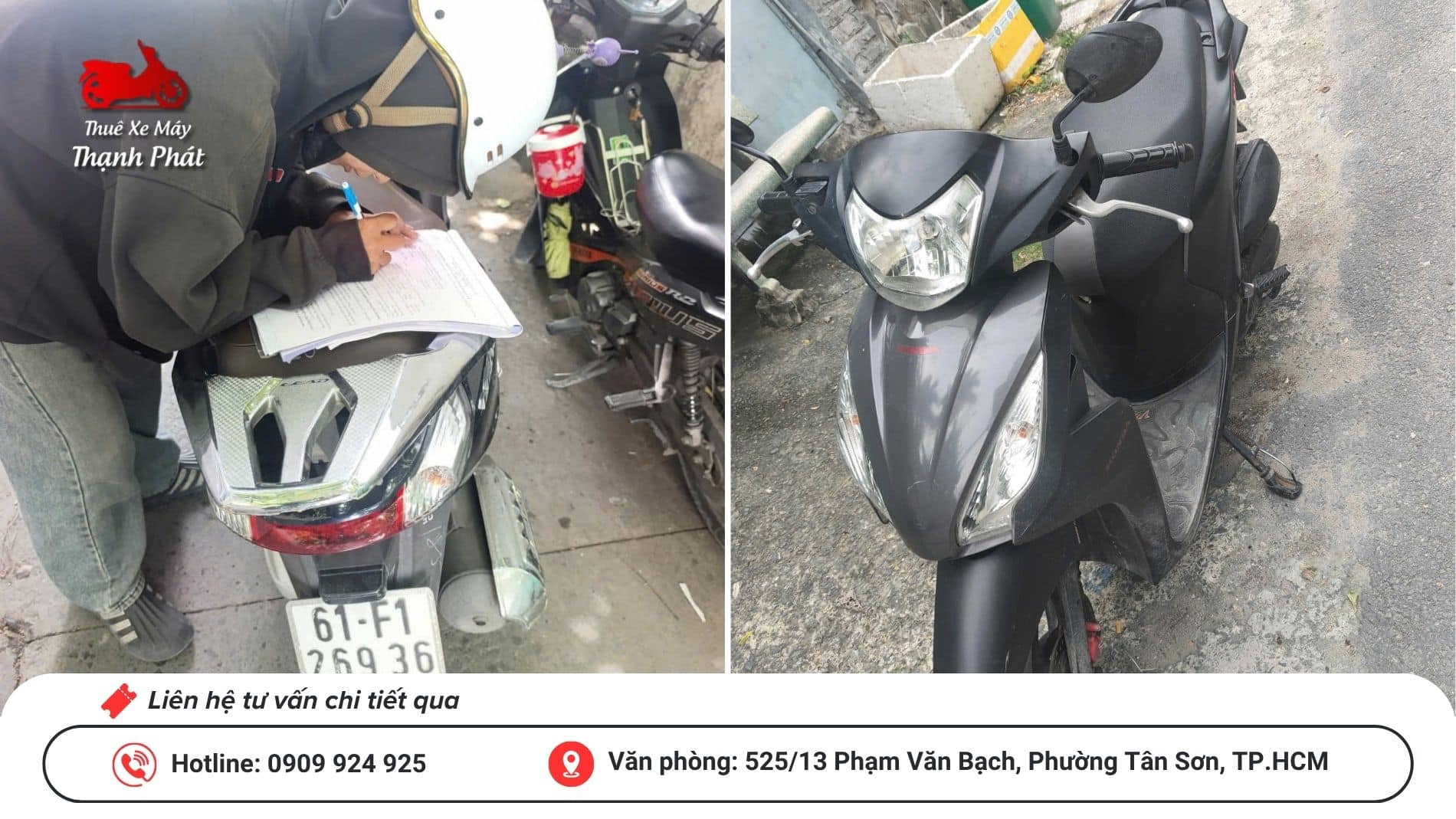 Dịch vụ cho thuê xe máy tại Gò Vấp thue xe 10
