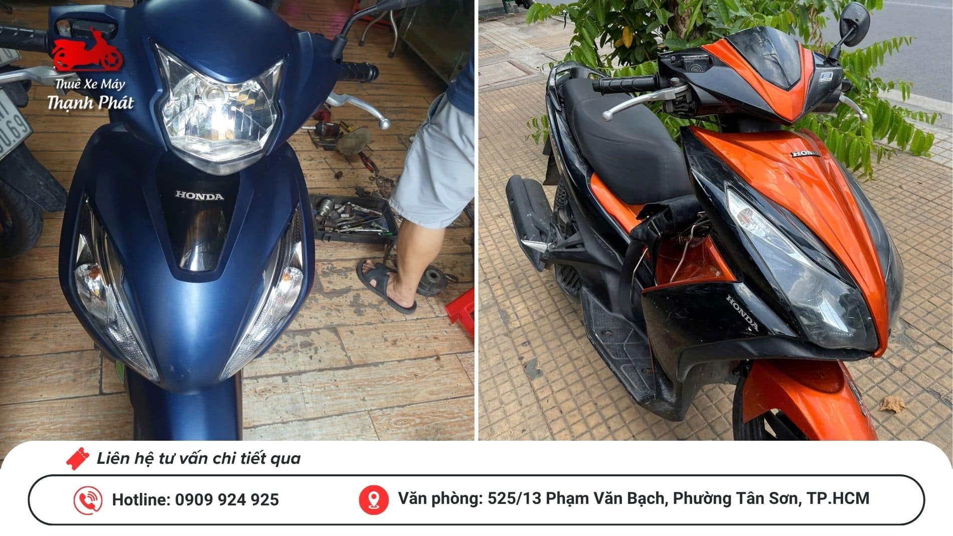 Cho thuê xe máy tại quận 7 TP.HCM thue xe 12
